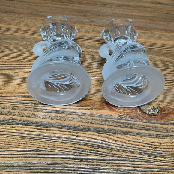 PartyLite Crystal Swan Pair Elegant Candle Holders NWOT - Picture 4 of 15